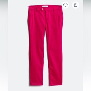 LILA RYAN Pert Side Slit Skinny Trouser Pants Dark Pink Size 8 VGUC
